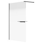Vente - unique - paroi de douche à l'italienne brume avec porte serviette et étagères - 140 x 200 cm ... Vente - unique - paroi de douche à l'italienne brume avec porte serviette et étagères - 140 x 200 cm ...