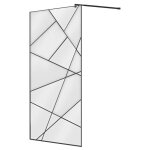 Vente - unique - paroi de douche � l'italienne s�rigraphi�e - noir mat - 120 x 200 cm - triseo