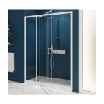 Jamais utilise] paroi de douche kinedo smart express porte pivotante + 1 fixe rversible 120x190cm verre ...