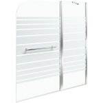 Beliani - paroi de douche minimaliste en verre trempé avec porte 140 x 120 cm argenté tuapi Beliani - paroi de douche minimaliste en verre trempé avec porte 140 x 120 cm argenté tuapi