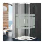 Gme - paroi de douche prestige semi - circulaire 90x90 - verre: frost rayon standard - cotes 86, 5 - ... Gme - paroi de douche prestige semi - circulaire 90x90 - verre: frost rayon standard - cotes 86, 5 - ...