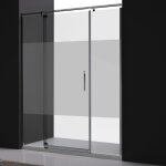 Paroi de douche fixe + porte pivotante ajustable - 171 à 180 cm - poignée à droite - sablée Paroi de douche fixe + porte pivotante ajustable - 171 à 180 cm - poignée à droite - sablée