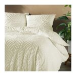 Douceur d'int�rieur - parure de lit 3 pi�ces heltie - microfibre tuft�e douce et respirante, certifi�e ...