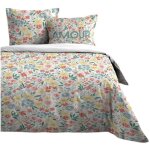 Parure de drap + 2 taies d'oreiller collection amour