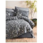 Parure housse de couette g�n�rique 220 x 240 cm 100% coton ranforce anthracite