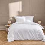 Parure linella ivoire - housse de couette avec fermeture pression discr�te + 2 taies d?oreiller - 100% ...
