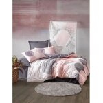 Parure de lit - 1 housse de couette 220 x 240 cm + 2 taies d'oreiller 60 x 60 cm - 100 % coton renforc� ...