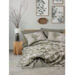 Parure de lit - 1 housse de couette 220 x 240 cm + 2 taies d'oreiller 60 x 60 cm - 100% coton renforc� ...