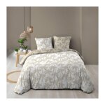 Paris prix - parure de lit 3 pi�ces 'oliana' 260x240cm beige