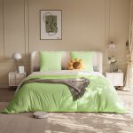 Parure de lit 4 pices 140x200cm, 1x housse de couette, 1x drap housse, 2x taies d'oreiller, - parure ...