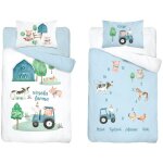 Parure de lit bébé 100x135 tracteur ferme coton Parure de lit bébé 100x135 tracteur ferme coton