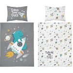 Parure de lit bb 90x120 fuse dino dans l'espace coton