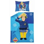 Parure de lit bb en coton 100 x 135 cm sam le pompier