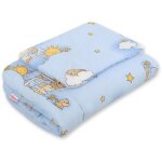 Parure de lit b�b� avec garnissage, 2 pi�ces, 75x100cm nouveau - n� - ours en peluche bleus dans les ...