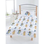 Parure de lit bluey et sa famille - 120 x 150 cm
