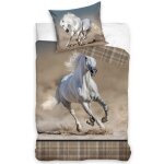 Parure de lit en coton 160x200 white horse cotton Parure de lit en coton 160x200 white horse cotton