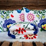 Parure de lit en coton 220 x 200 folklore + drap - housse