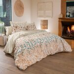 Parure de lit coton evasion taie 65x65 cm 300x240 cm