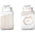 Parure de lit enfant hello - 100% coton 57 fils / cm
