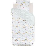 Parure de lit enfant réversible voitures - 100% coton 57 fils / cm² Parure de lit enfant réversible voitures - 100% coton 57 fils / cm²