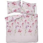 Parure de lit en flanelle 220x200 motif fleurs colorées sur fond beige Parure de lit en flanelle 220x200 motif fleurs colorées sur fond beige