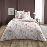Terre de nuit - parure de lit hortensia rose 260x240 Terre de nuit - parure de lit hortensia rose 260x240