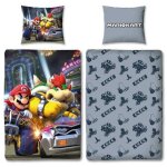 Parure de lit mario bros 140 x 200 cm microfibre mario vs bowser