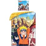 Parure de lit - naruto - konoha - microfibre - 1 housse de couette 140 x 200 cm + 1 taie d'oreiller 63 ...