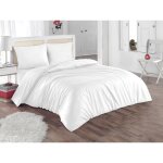Parure de lit percale de coton 80 fils / cm� - housse de couette 240 x 260 cm + 2 taies d'oreiller 63 ...