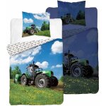 Parure de lit phosphorescente 160x200 tracteur vert Parure de lit phosphorescente 160x200 tracteur vert