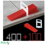 Paryou - d'aide  la pose de carrelage, 400 clips, 100 cales rutilisable pour la pose de carreaux paisseur ...