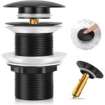 Paryou - bonde de lavabo sans trop plein, bonde clic clac, bonde lavabo d'vier en laiton, joint bonde ...