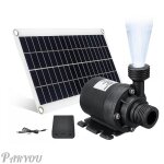 Pompe  eau solaire 50w 800l / h dc12v, pompe de fontaine  eau solaire  faible bruit, fontaine d'eau ...