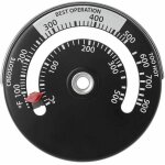 Paryou - thermomtre de pole magntique thermomtre  feu pour le compteur de temprature pour tuyau ...