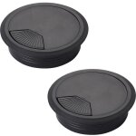 Passe c�ble en plastique, 2 pi�ces couvercle cache trou de filetage de c�ble oeillets de trou de c�ble ...