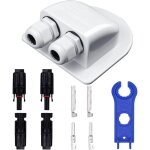 Passe - toit solaire presse - �toupe d'entr�e de c�ble double passe c�ble en abs r�sistant aux intemp�ries ...