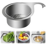 Passoire de cuisine en inox, 2025 new panier � filtre en acier inoxydable en forme de cygne pour �vier, ...