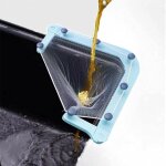 Passoire d'�vier multifonctionnelle, passoire triangulaire pliable avec sac filtrant, passoire d'angle ...