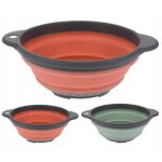 Passoire à pâtes pliable en silicone 23 cm Passoire à pâtes pliable en silicone 23 cm