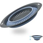Passoire pliable en silicone pour cuisine ptes, vier, lavabo panier de vidange elliptique