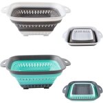 Passoire pliable silicone, passoire cuisine pliable, passoire retractable, passoire pliable camping - ...