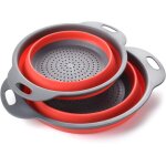 Passoire pliable en silicone, passoire / tamis en silicone pliable pour cuisine sur �vier, respectueux ...
