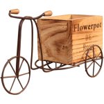 Pastoral support de fleurs en fer pour int�rieur et ext�rieur en bois