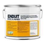 Pte  papier  base de fibres naturelles, enduit dcoratif intrieur, thermo - isolant, correcteur acoustique ...
