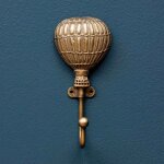 Patères montgolfière fer doré 13x6cm Patères montgolfière fer doré 13x6cm