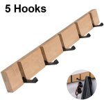 Pat�re murale moderne, porte - manteau en bois pliable pat�re en bambou avec 4 / 5 crochets mobiles pour ...