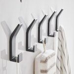 Patre de salle de bain 5 pices noir double serviette crochet salle de bain patre manteau chapeau crochet ...