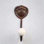 Chehoma - patre vintage coeur fonte 11x5cm