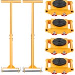 Mophorn patin  roulettes pour machine 6t, capacit de 13 228 lb, rotation  360 , rouleaux en pu, chariot ...