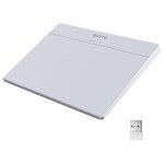 Pav tactile filaire et sans fil bosto t02 2, 4 ghz, bluetooth et usb, surface en verre tremp ultra ...